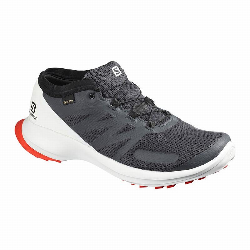 SALOMON UK SENSE FLOW GTX - Mens Trail Running Shoes Black,WCFH85743